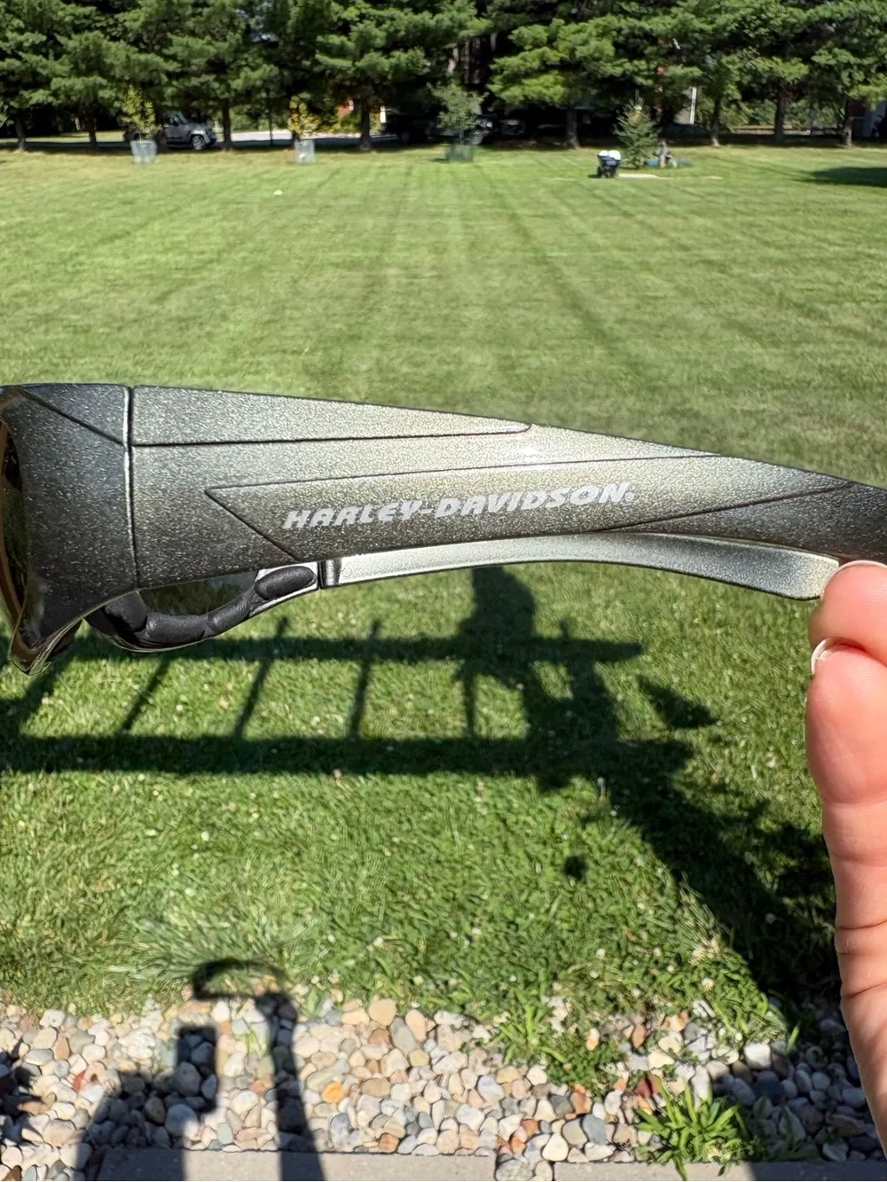 Men’s Harley Davidson sunglasses with Gasket- Sage Green Metallic